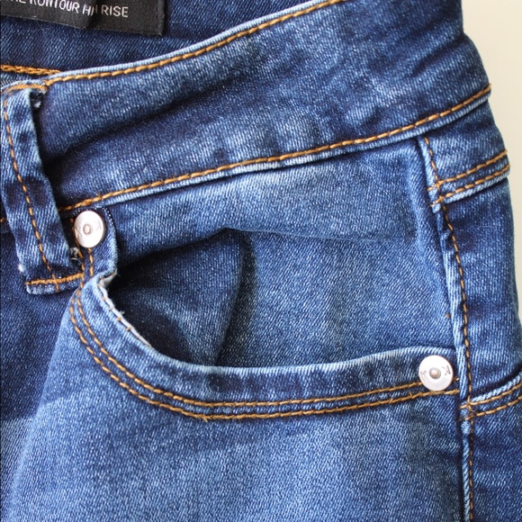 Kendall and Kyle Dark Blue Skinny Jeans - Picture 3 of 3